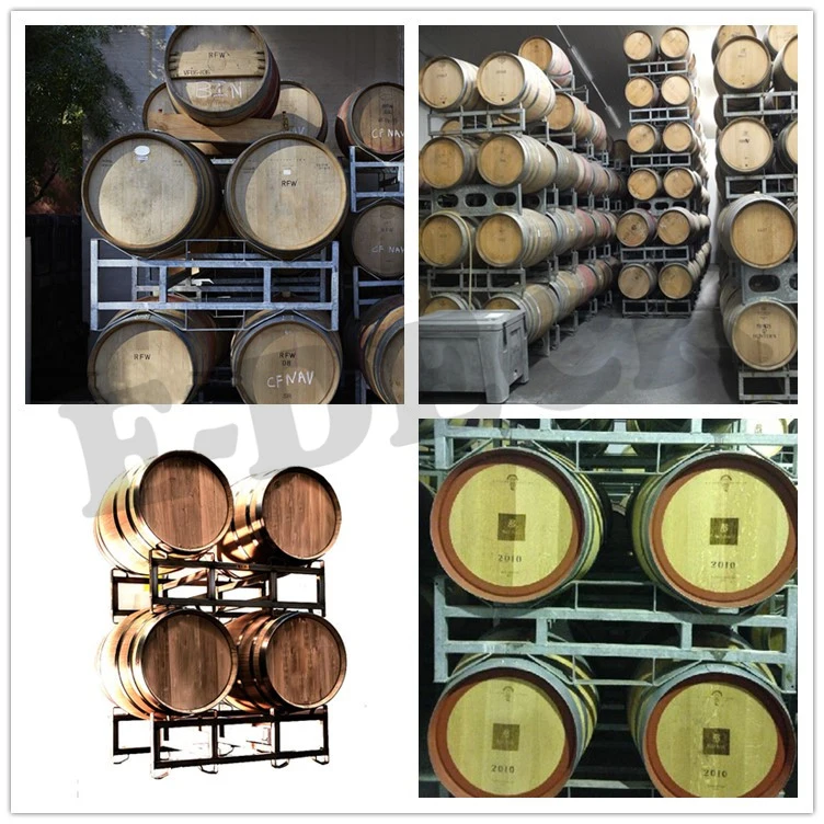Stand Whiskey Barrel Wine Bottle Storage On Racks Steel Barrel Rack