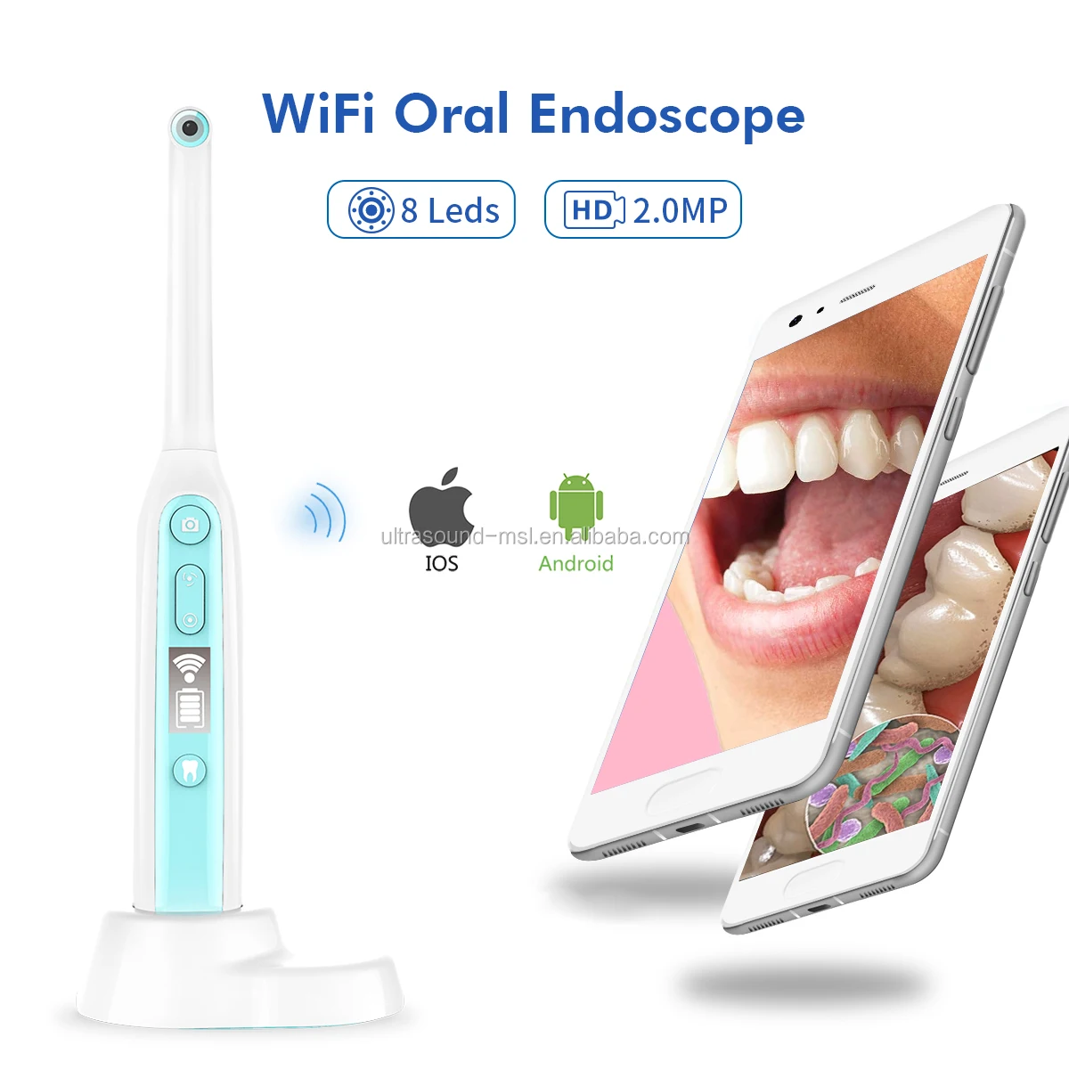 Endoscope Adjustable Cleaning Care Dental Inspection for Ear Tooth Dental Endoscope 