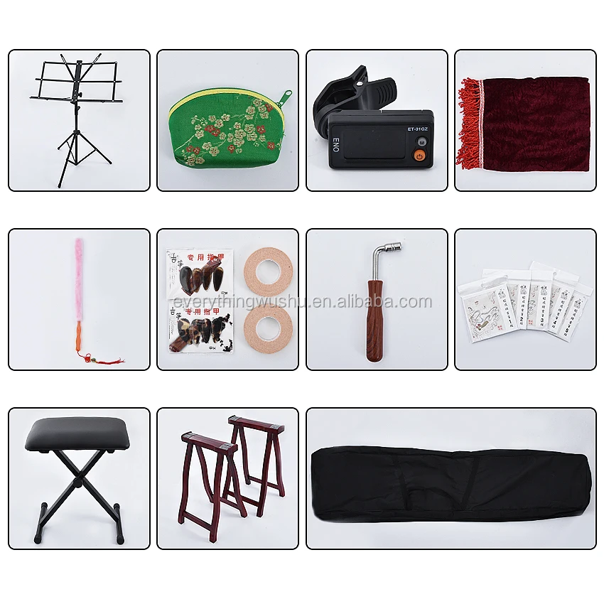 Traditional Guzheng Chinese Yangzhou Guzheng 21 Strings Zither Musical