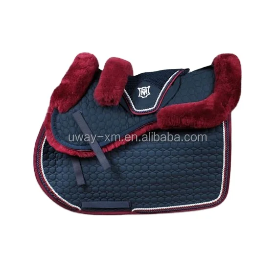 Newest Luxury Faux Fur Horse Saddle Pad Set Horse Product Equestrian