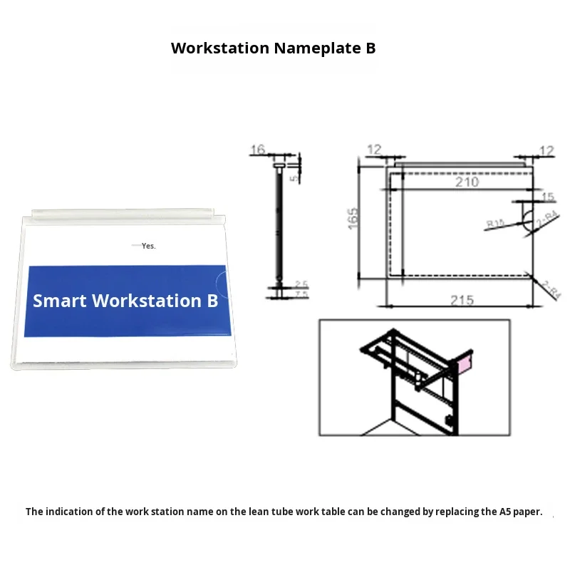 product workstation nameplate bd28 third generation wire rod 1000 series aluminum alloy lean line accessories connector profile-14