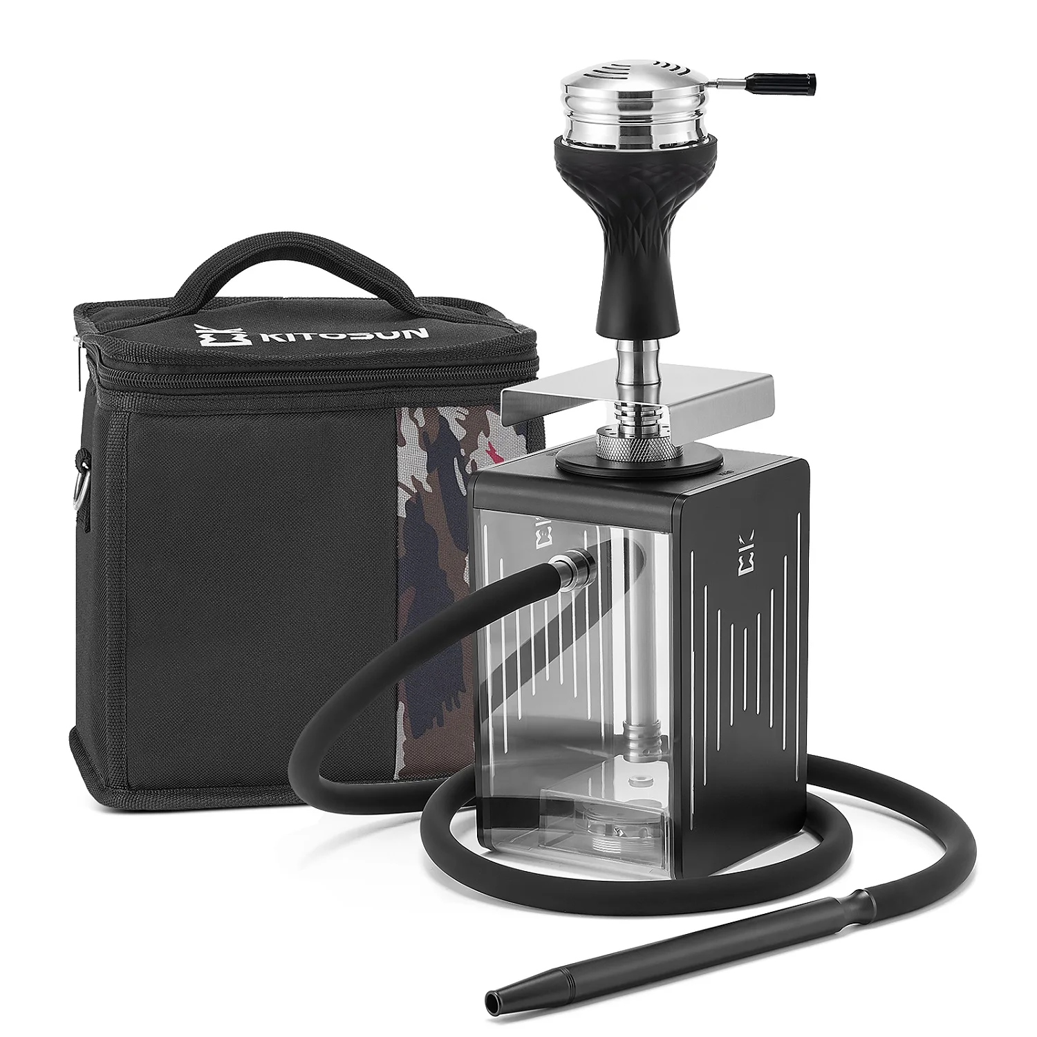 Kitosun Neonmobile Shisha Set Acrylic Modern Hookah Set With