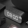 OTAO Table Bluetooth Speaker Wireless Mini Mirror Alarm Clock Broadcasting Card Bluetooth Speaker Wireless Altavoz