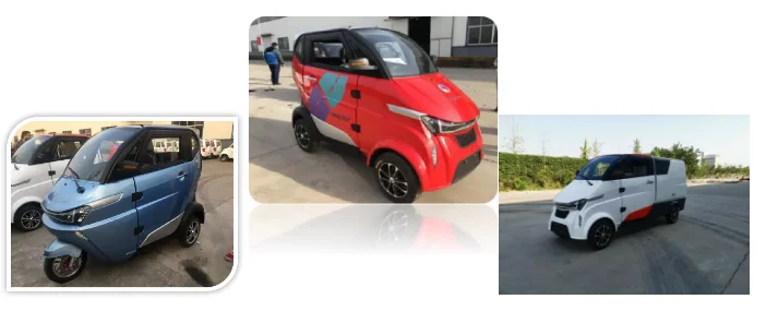 Hot sale electric quadricycle electric rechargeable cars in automobiles