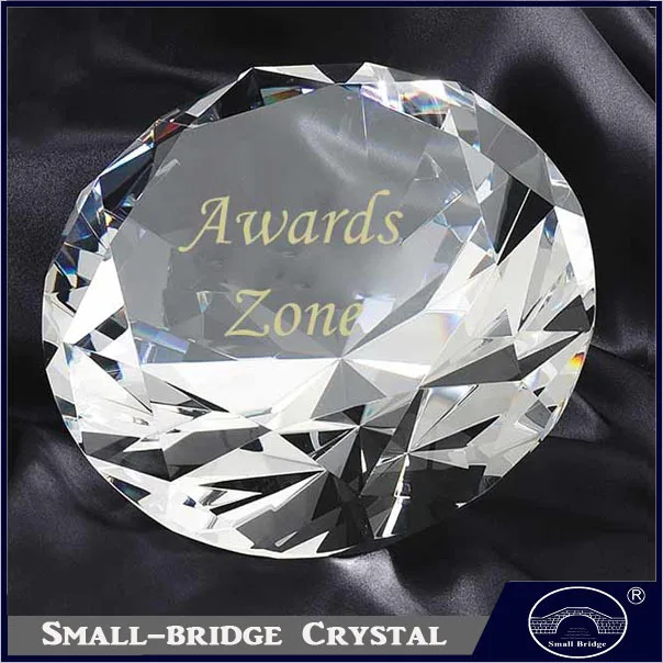 wholesale crystal shinning multi-color diamonds with your logo engraved, awards, wedding gifts details