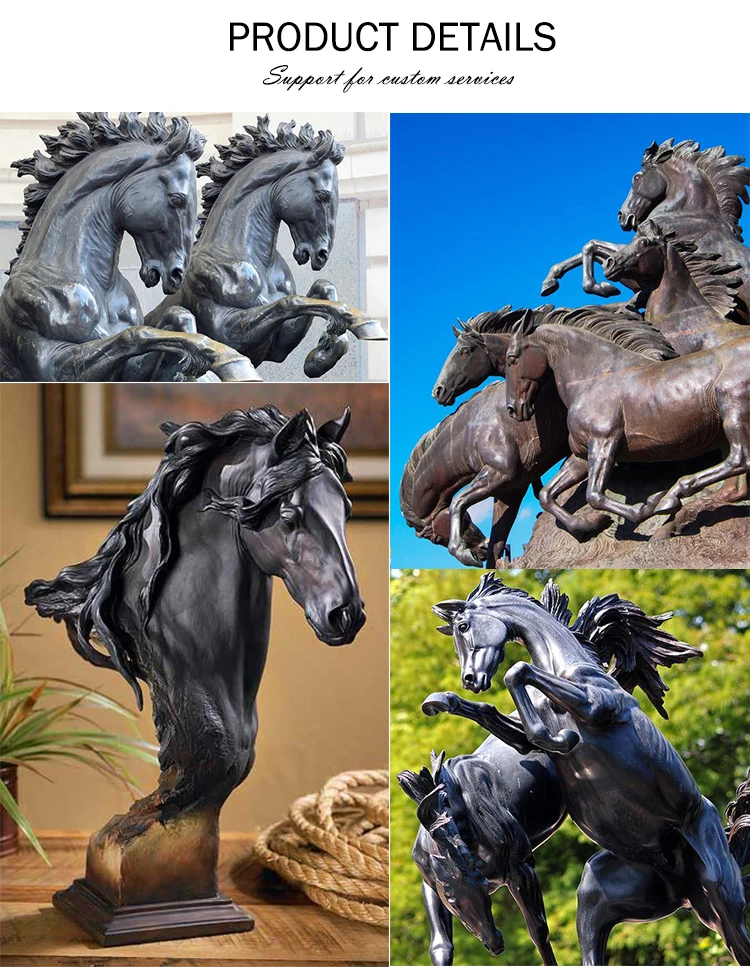 antique brass horse statues for sale