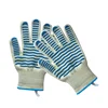 EN388 Level 3 Silicone Aramid Heat & Cut 500 degree Fire-Retardant 500 degree Cooking Glass Processing Oven safety Gloves 27cm