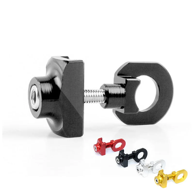 Aluminum Alloy Bicycle Chain Tugs Tensioner Adjuster Steel Road Bike Cycle Fixie 