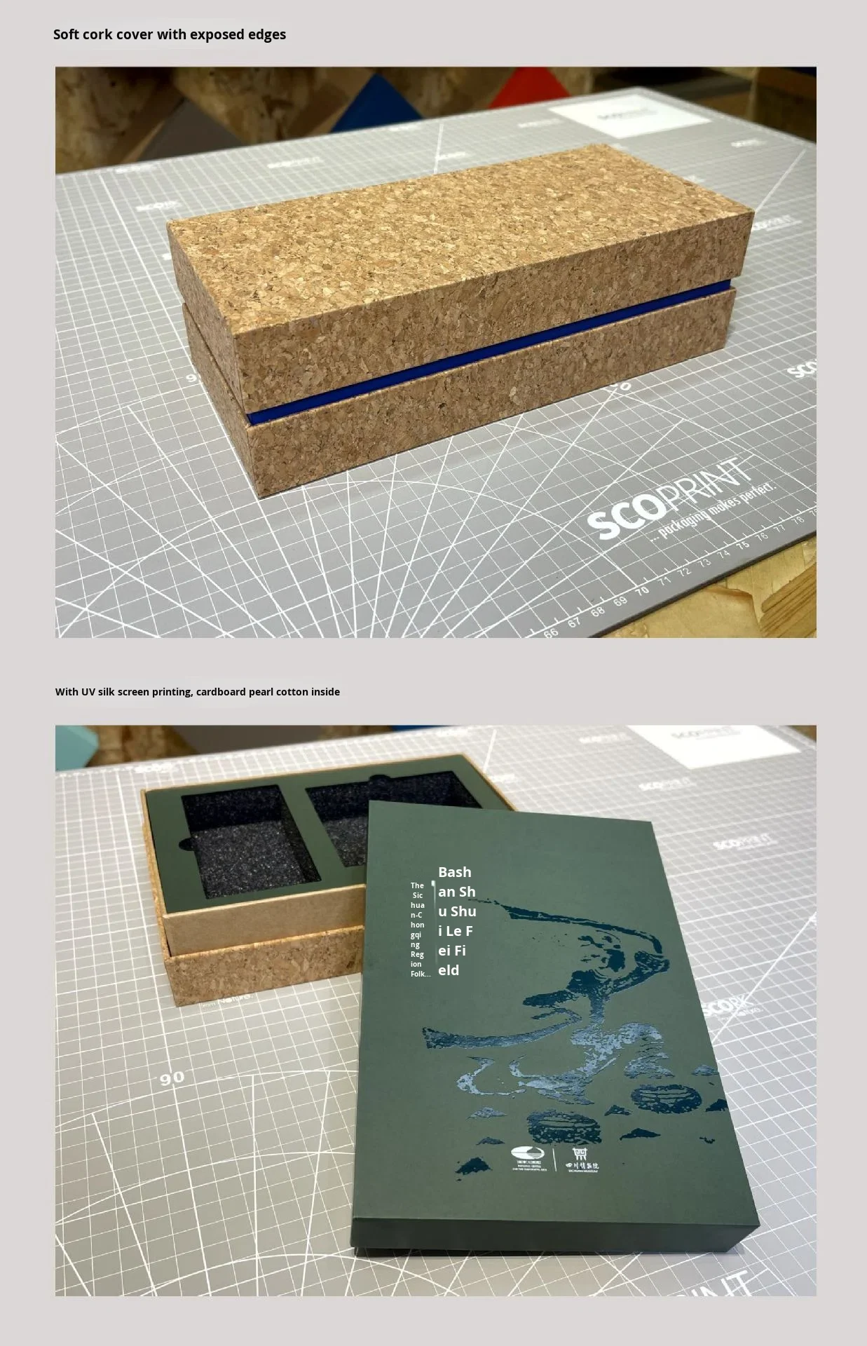 Eco-friendly Handmade Cork square Gift Box-jewelry Lid-and-base Small ...