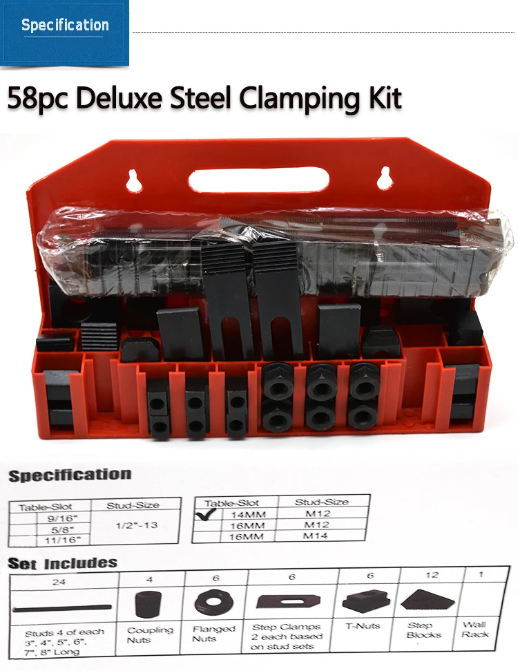 M10 52pcs Clamping Tools Steel Clamping Kits For Milling Machine Buy