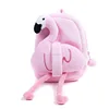 2020 Wholesale custom logo kid animal plush flamingo school backpack bag