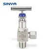 Instrumentation Bar Stock High Temperature Pressure Needle Valve Stainless steel 316L 6000 Psi 1/2" Compression Double Ferrule