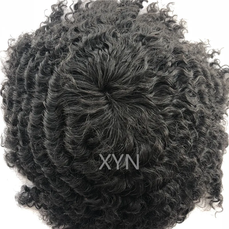 Afro Wave Men Toupee Black People Human Hair Wig Afro People Hair Wig ...