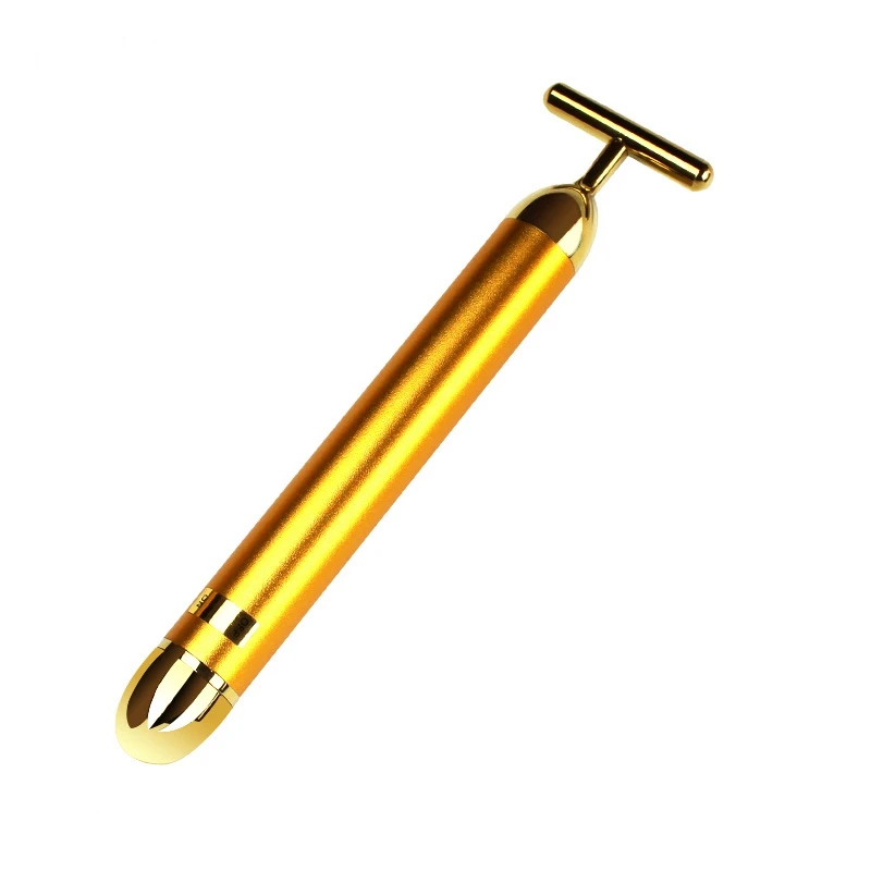 Best Selling Product Vibrating Facial Massager Energy Beauty 24k Gold