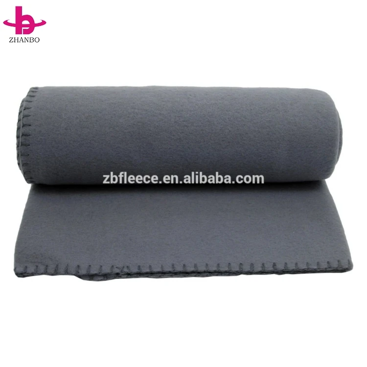 Polar Fleece Blanket Customized Travel Blanket Two Side Brush Handle Throws Wholesale Solid