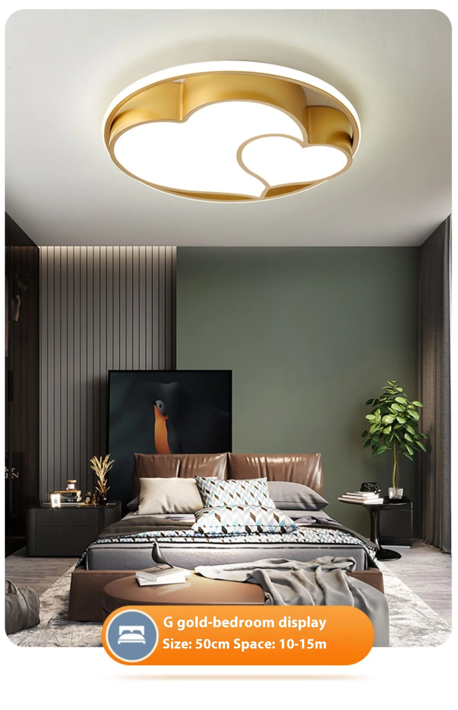 3CCT Black Gold Round Square Modern Chandelier Led Pendant Ceiling Lamp for Bedroom supplier