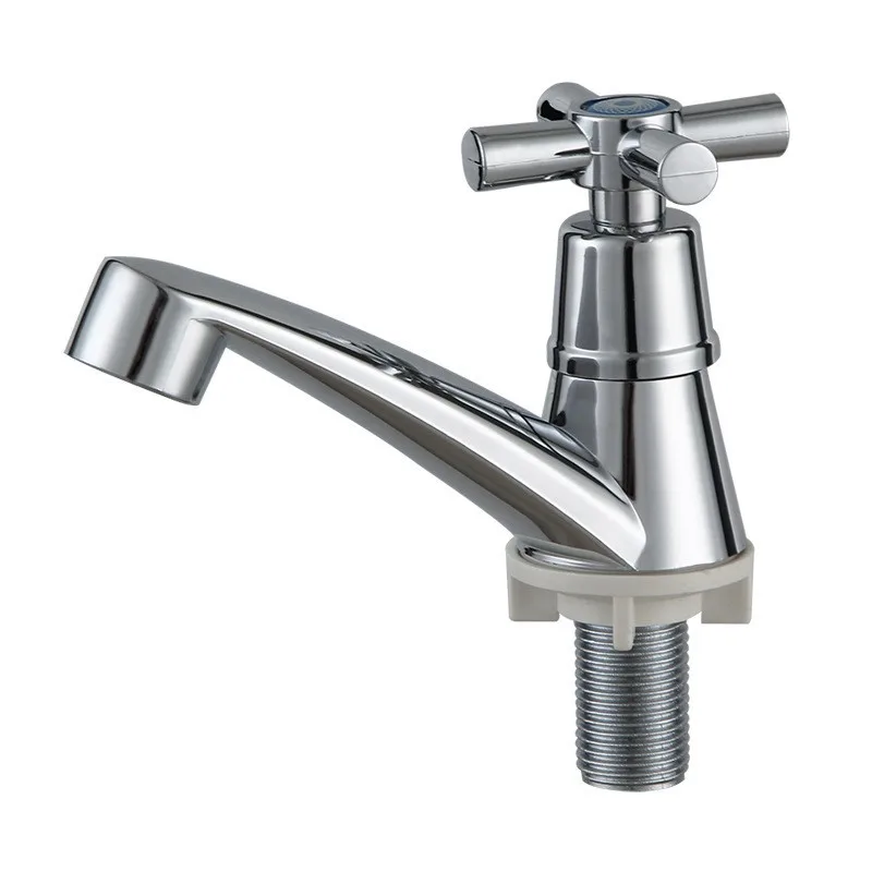 China Plastic Single Handle Cold Basin Faucet Ceramic Valve Core ...