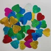 Cheap wholesale pvc heart shaped bulk loose shinning sequins for wedding decoration