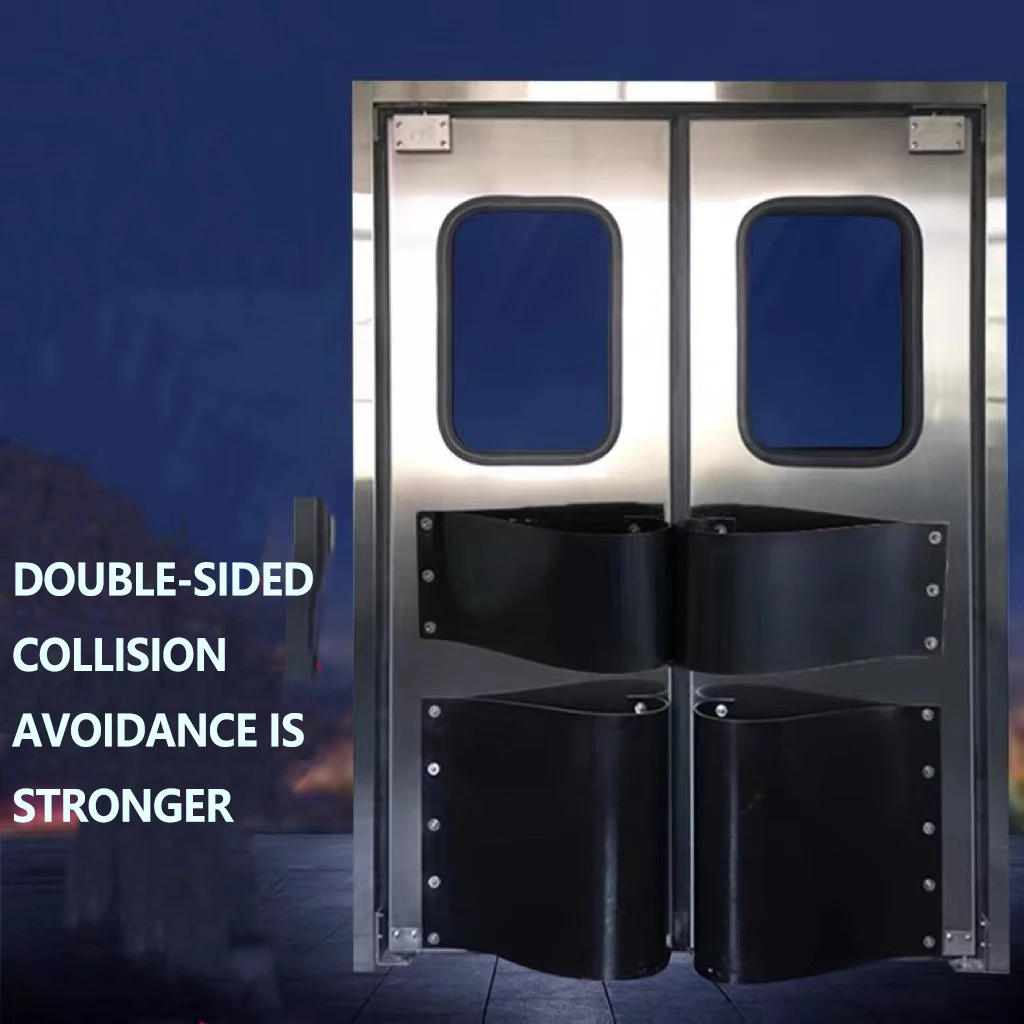304 Stainless Steel Double Swing Crash Door Cold Storage Commercial