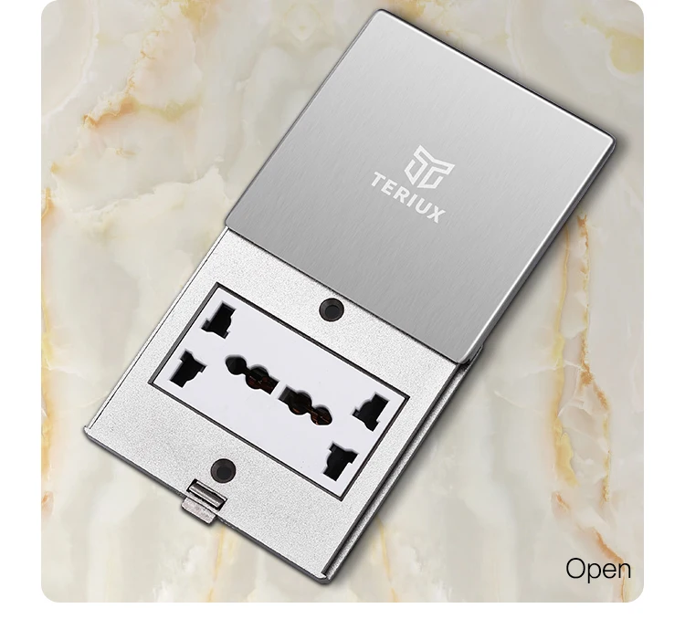 Wholesale small stainless steel flat push floor socket box