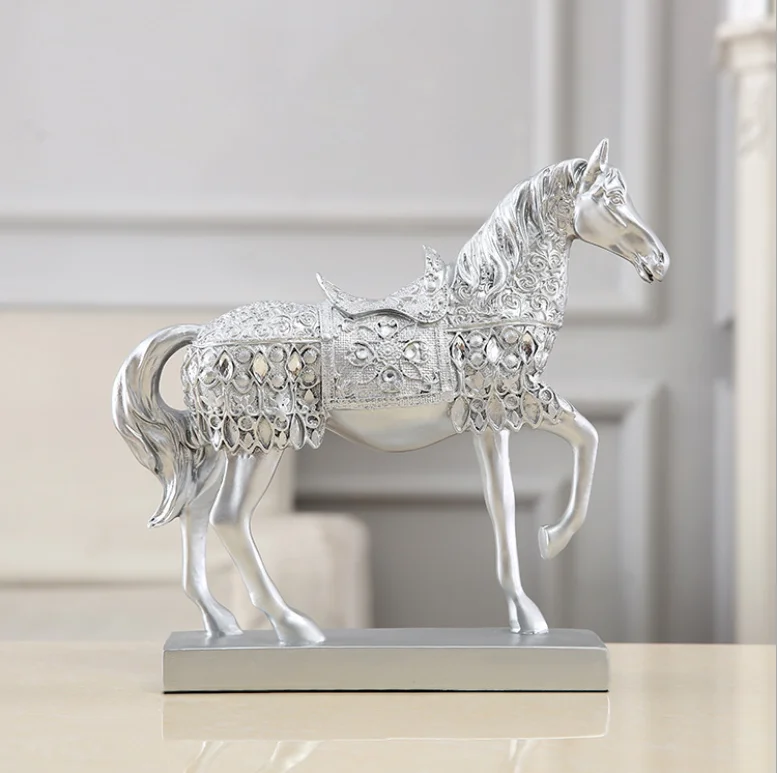Wholesale Home Ornament Art Resin Horse Statue Figurines Sculptures