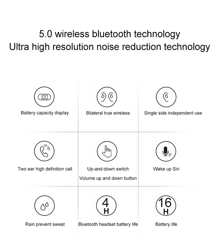 hand free sports smart waterproof bluetooth best wireless earphones - ANKUX.COM