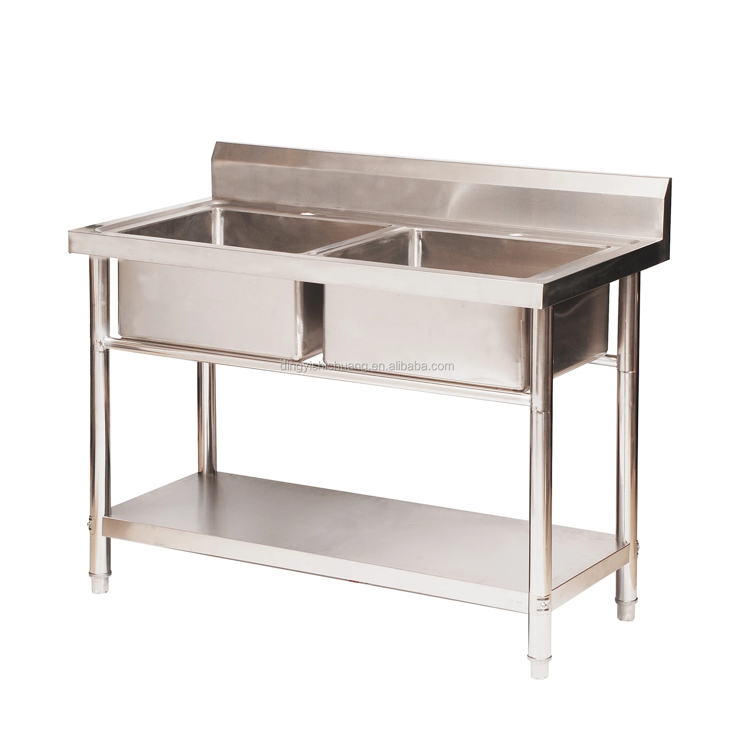商业单双三人碗厨房水槽不锈钢工作台工作台餐厅校医院使用