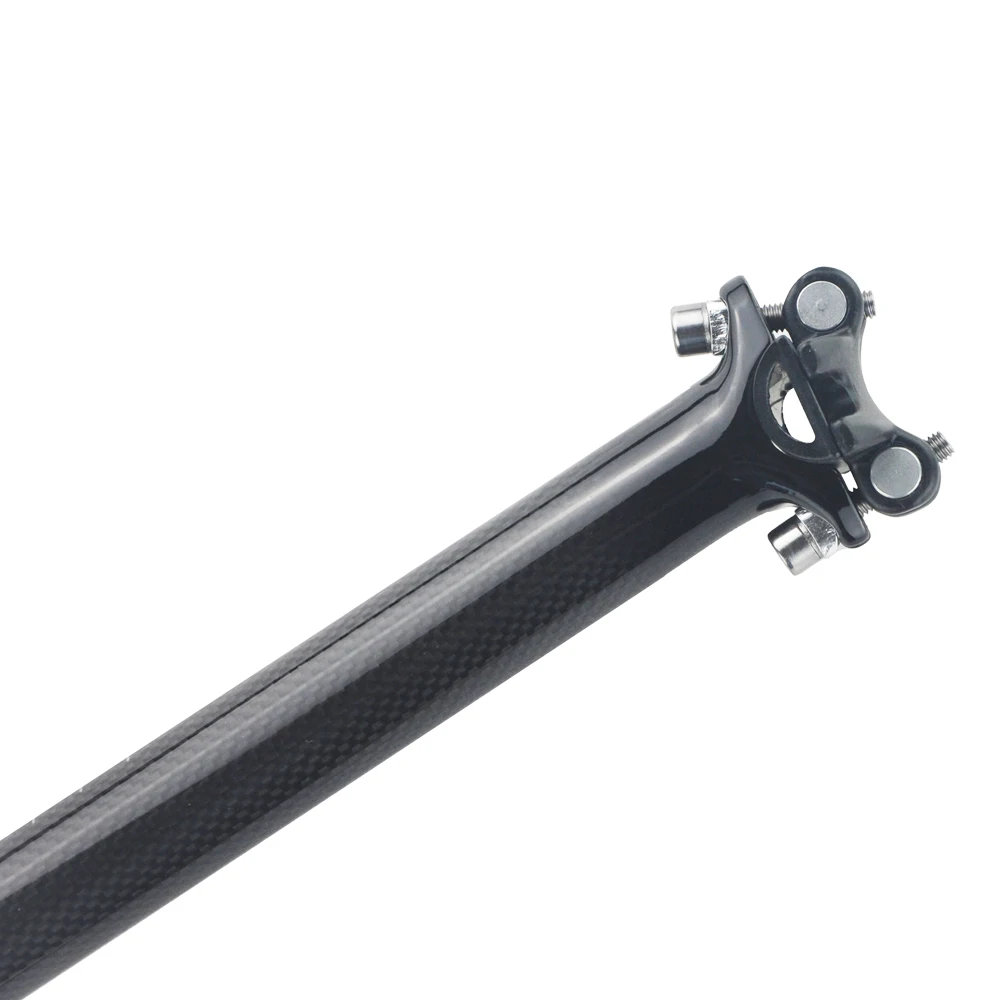 Factory Customized Glossy Black Bike Seat Post T800 3k Carbon Fiber