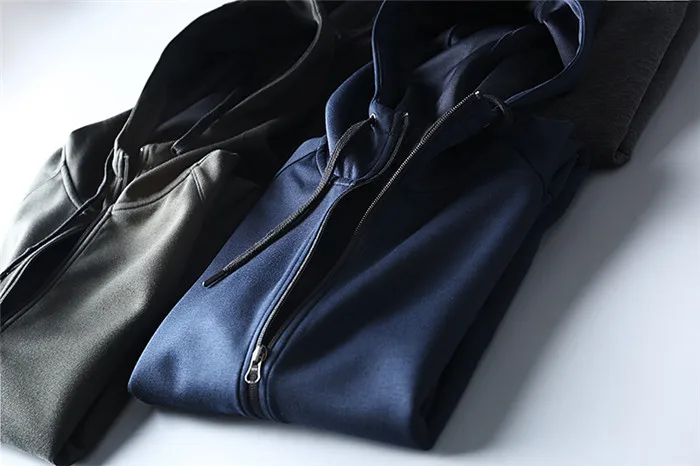 100% cotton zip up hoodies