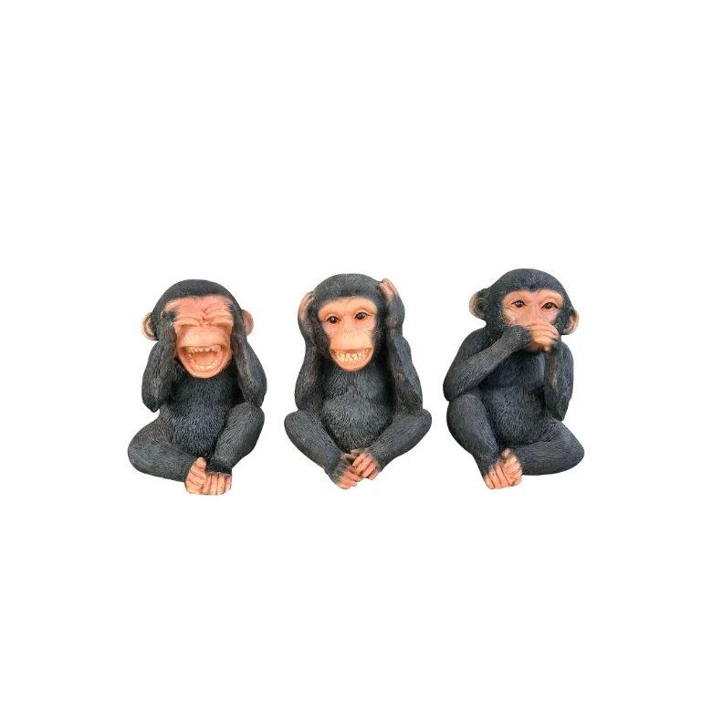 Resin Monkey Figurine Decoration,Mini Animal Statue,Garden Ornament ...