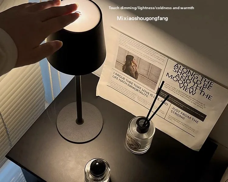 Cross-Border High-Leg ChargingABSTable lamp, bedroom, study, night light, bedside decorations, touch-sensitive