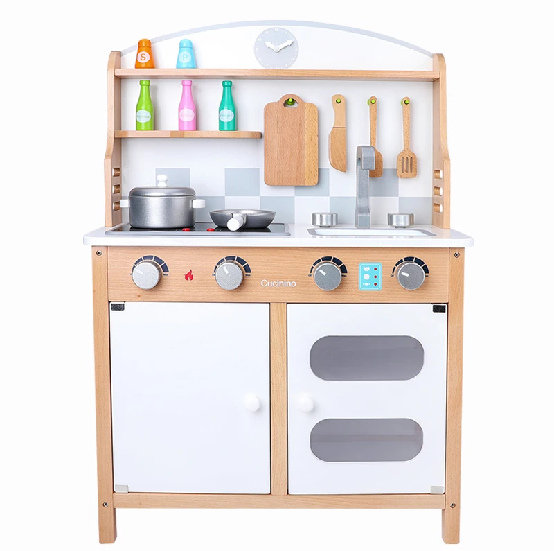 preschool wooden kitchen set