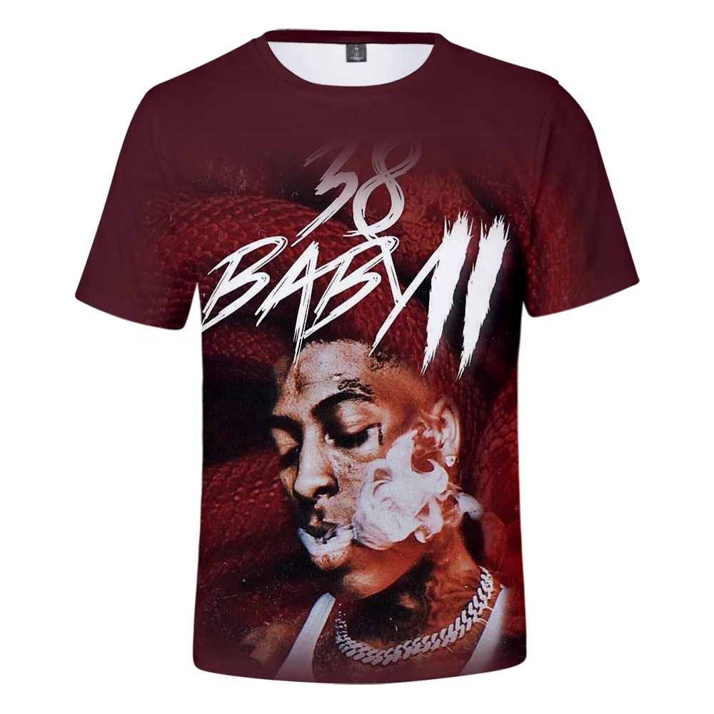 

2021 new design hot music star Youngboy Never Broke Again 3d printed t shirt wholesale 3d t shirt supplier from China