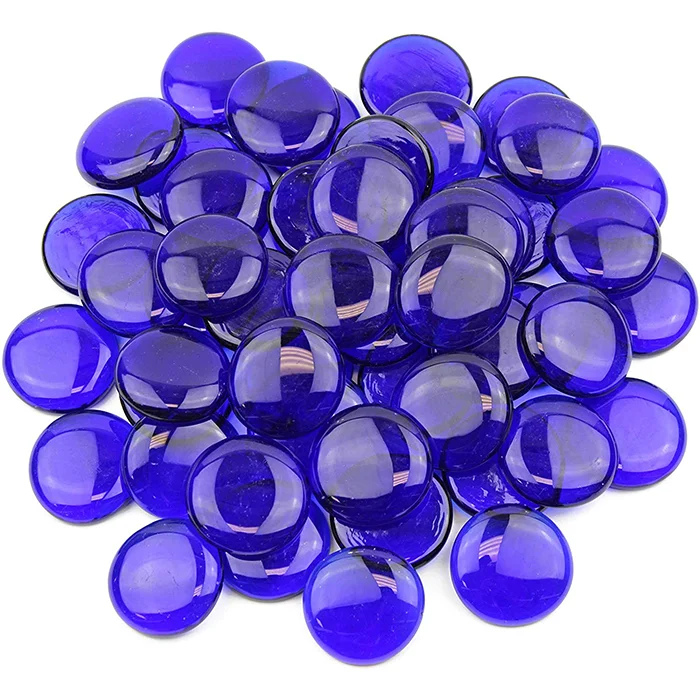 Clear Reflective Flat Fire Glass Beads For Fire Pit And Landscaping