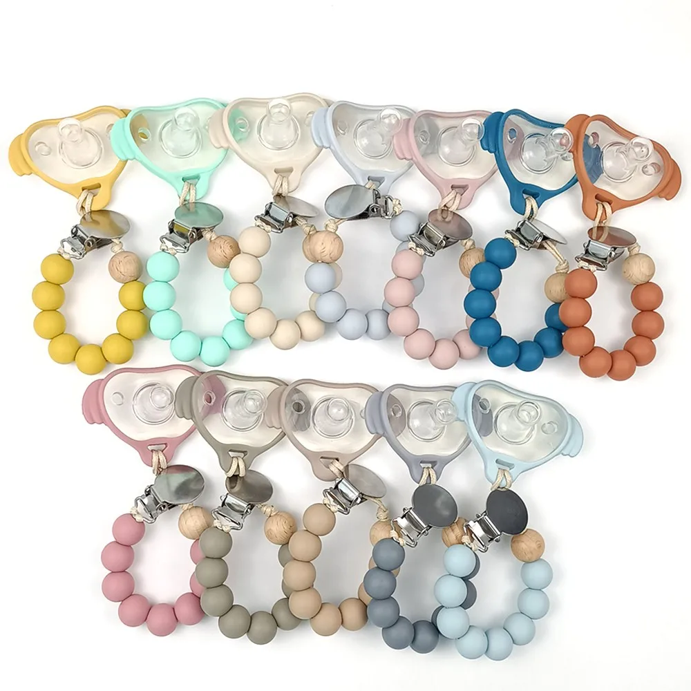 Newest Baby Personalised Dummy Bpa Free Fancy Pacifier Holder Clips In