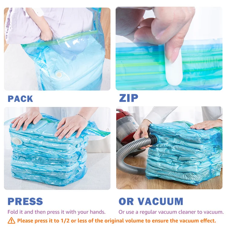 Cube Vacuum Storage Bags Jumbo Extra Large Compressed Space Saver Bags