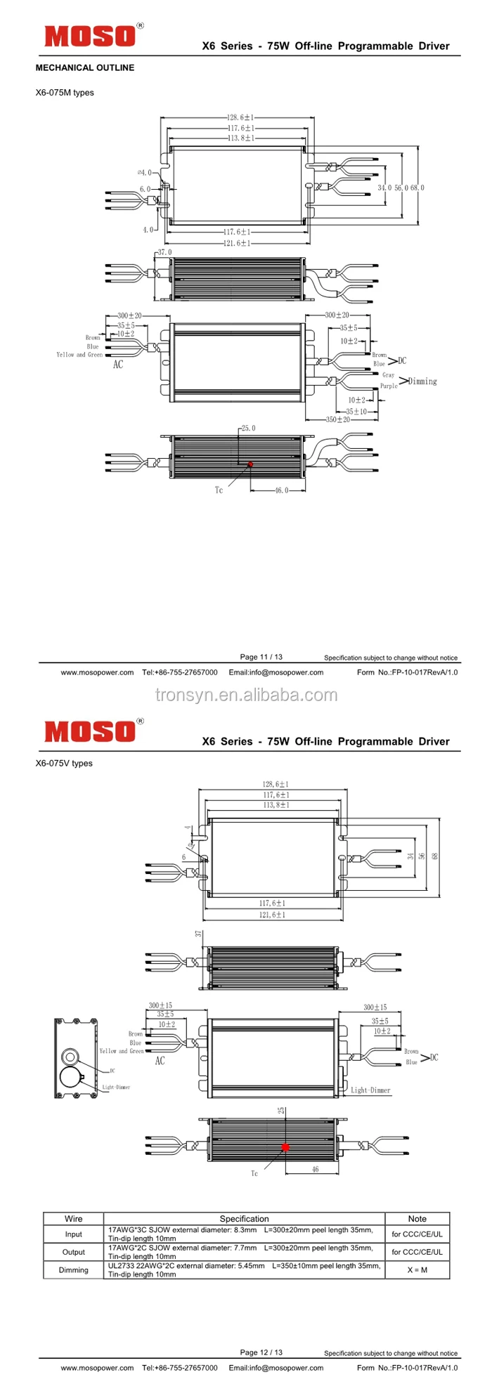 MOSO X6-075M062-1112