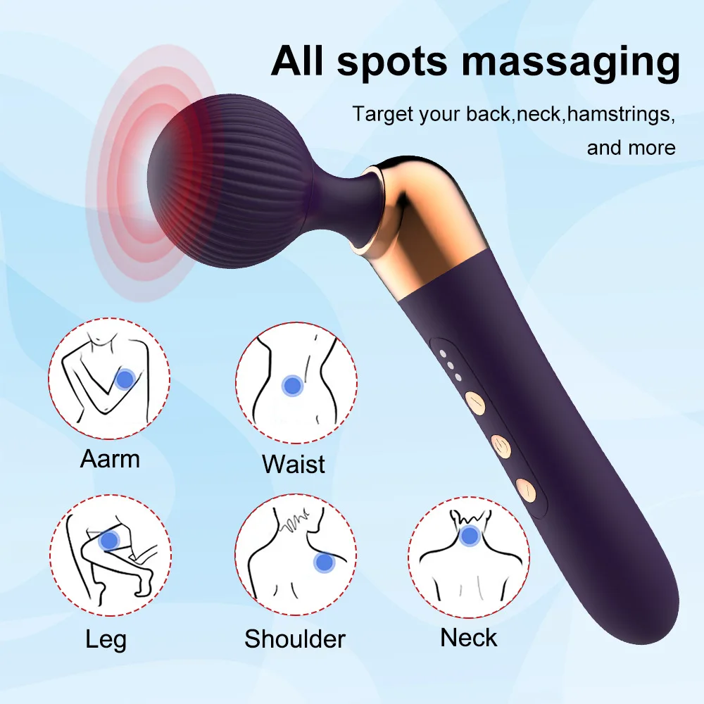 New 10 Frequency 5 Speed AV Stick Vibrator USB-Powered G-Spot Gadget for Adult Flirting & Masturbation Vibrator Wand