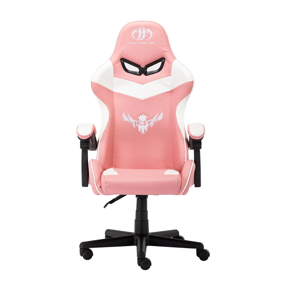 Pink Computer Chair Gaming Gamer Swivel Adjustable Chair For Gaming