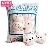 Niuniu Daddy Wholesale Small Stuffed Animal Snack Pillow Unicorn Dinosaur Rabbit Cat Plush Doll Kids Christmas 5Style