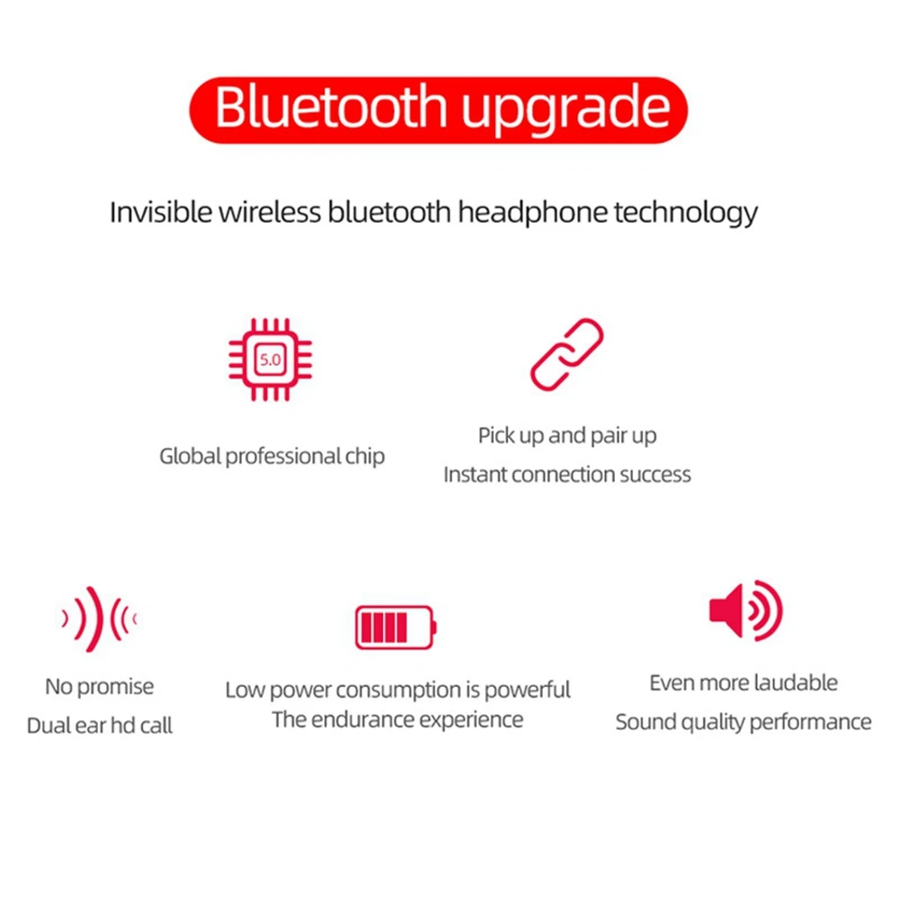 Wireless Earphone For Xiaomi Redmi Airdots Earbuds Bluetooths 5.0 TWS Headset Noise Cancelling Mic for iPhone Huawei Samsung A6S - ANKUX.COM