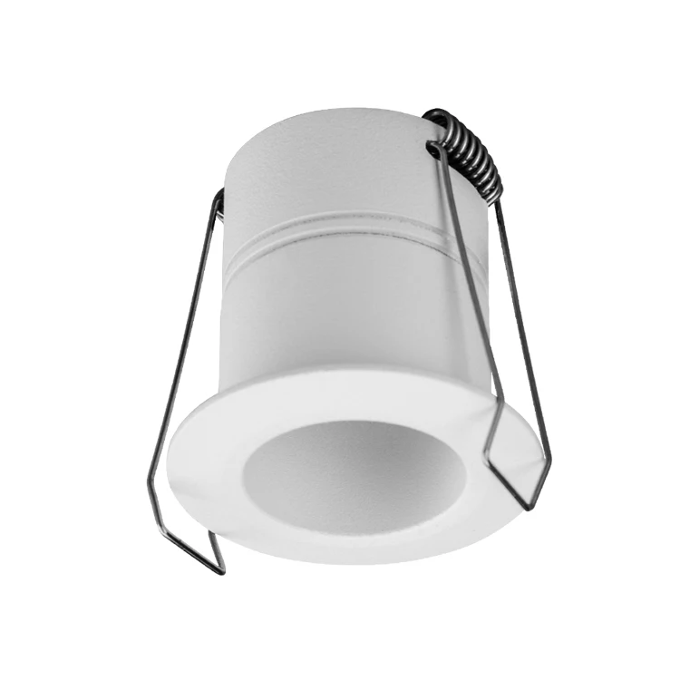 China Manufacturer SMD LED spotlight  IP44 1W/30W mini cutout fixed down light Round Recessed led downlight