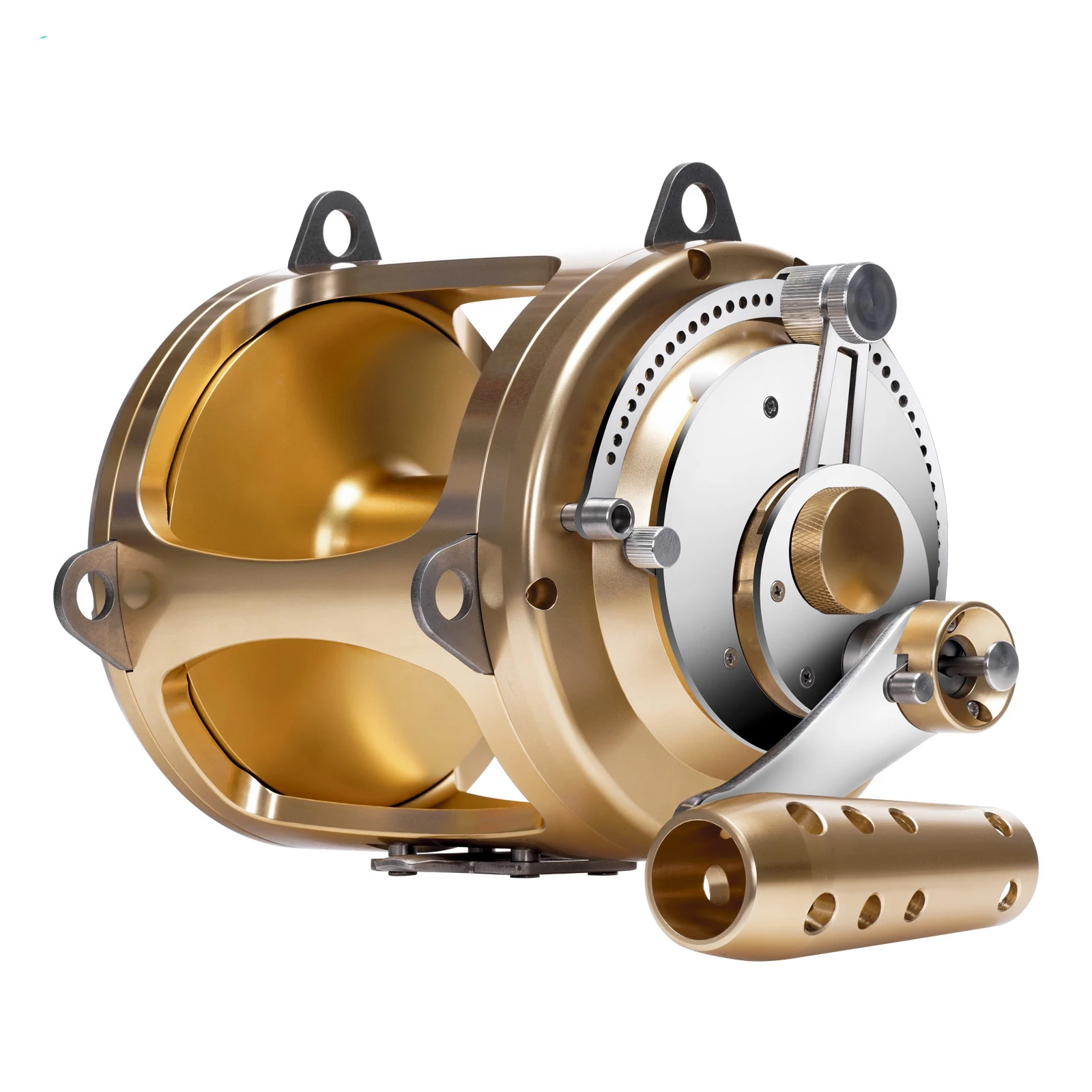 80W Ocean Saltwater 2 Speed Tuna Reels Big Game Fishing Reel Pesca Heavy  Duty Boat Trolling Reel