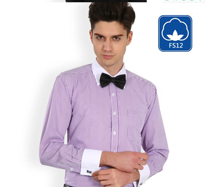 Oem Alimens & Gentle French Cuff Shirts Regular Fit Dress Shirts With