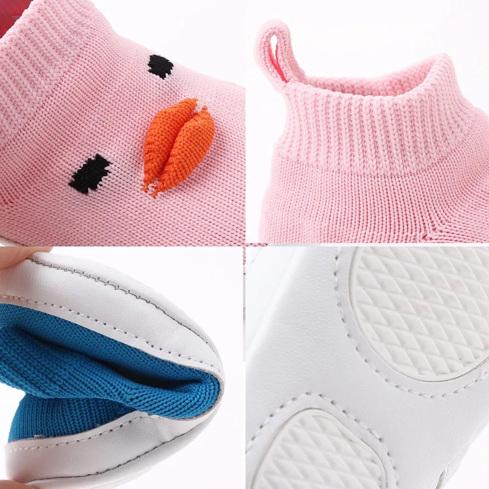 Baby Toddler First Walking Sock Shoes for Girls Boys Soft Sole Non Slip Cotton Mesh Slip-on Sneakers supplier