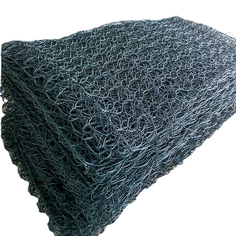 Hexagonal Galvanized Chain Link Fence Gabion Basket / Gabion Box For Gabion Wall Construction