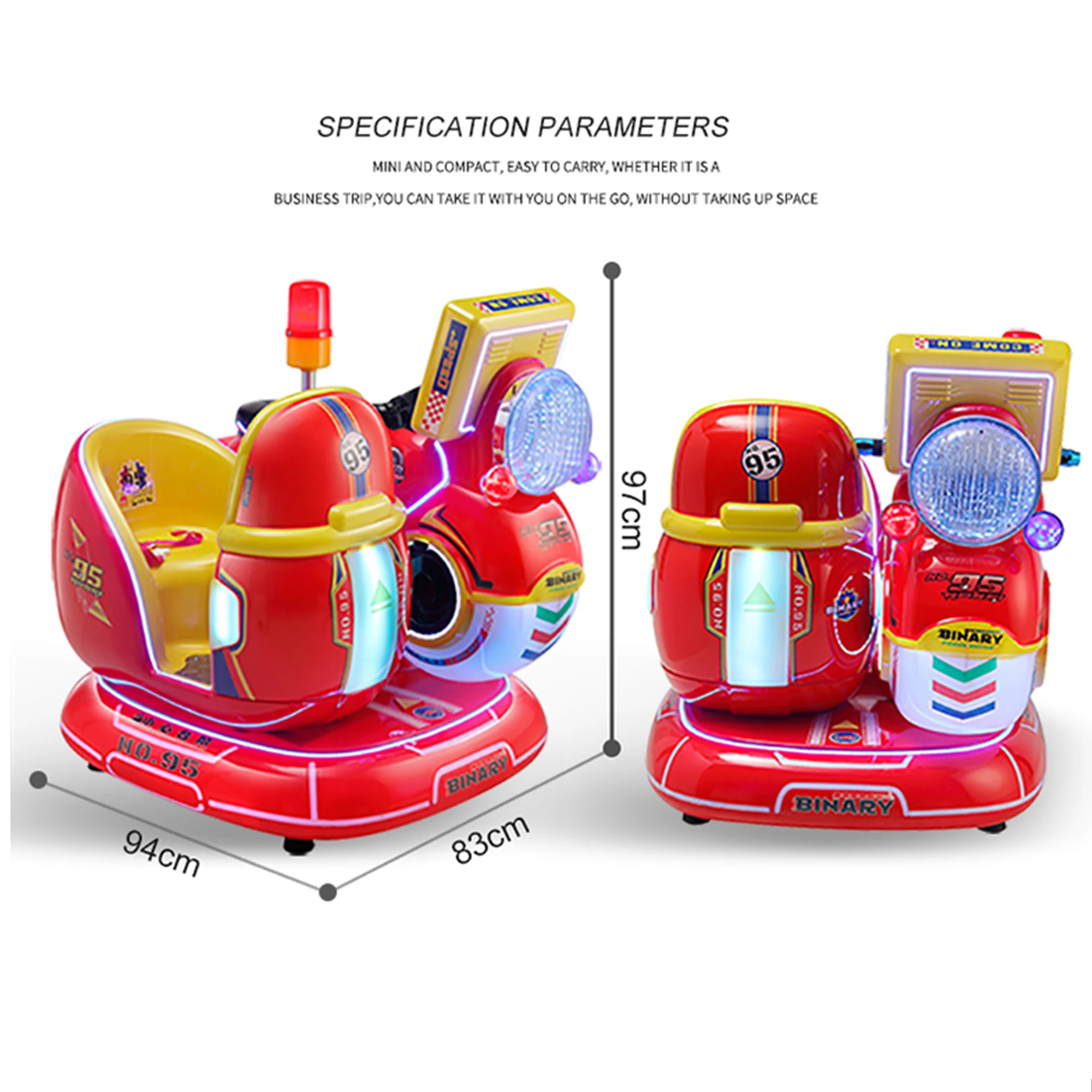 product factory wholesale double seats swaying car machine indoor kids game for mall amusement park english metal coin operated didi-2