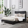 Stylish Latest Design Bed Furniture King Queen Double Single Size Upholstered Platform Bed