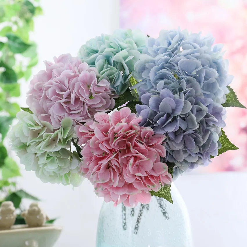 C0248 Wholesale Faux Beautiful Pink Purple Artificial Flowers Real