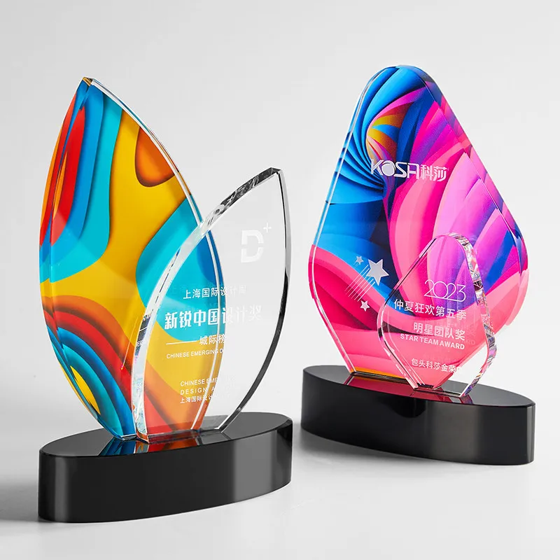 New style colorful  champion league cup trophy for graduation manufacture